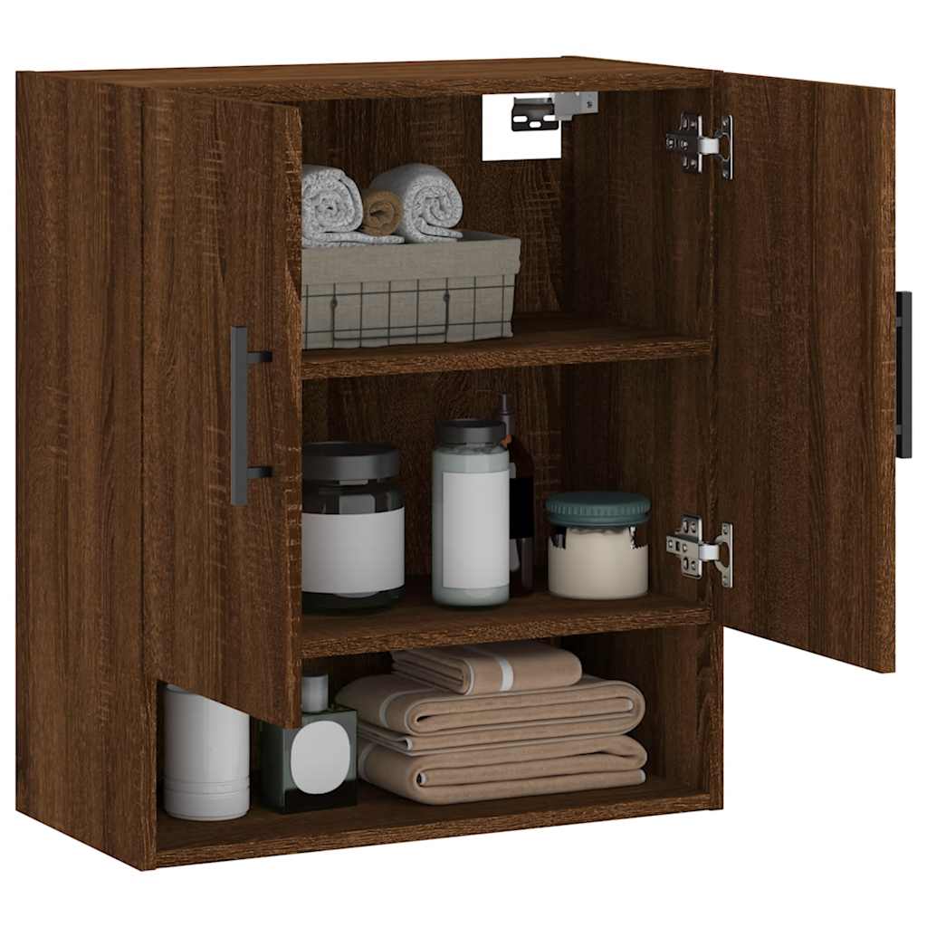 Wall Cabinet Brown Oak 60x31x70 cm Engineered Wood